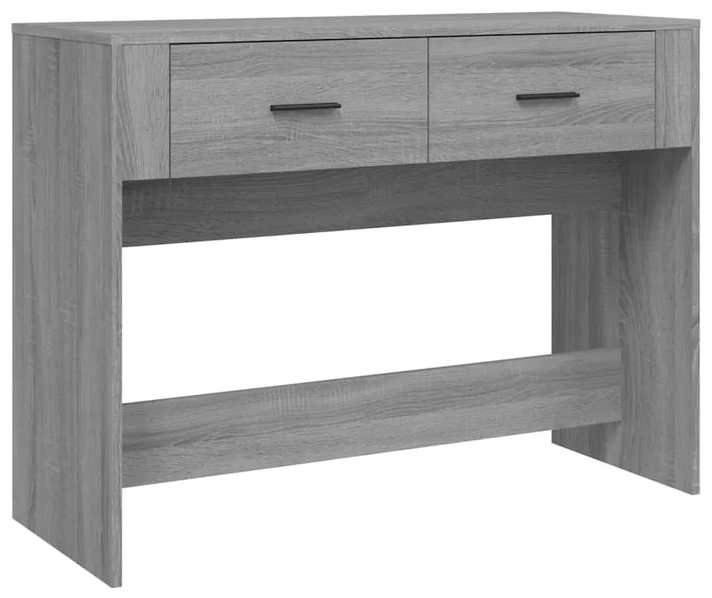 Tavolo consolle grigio sonoma 100x39x75 cm in legno multistrato