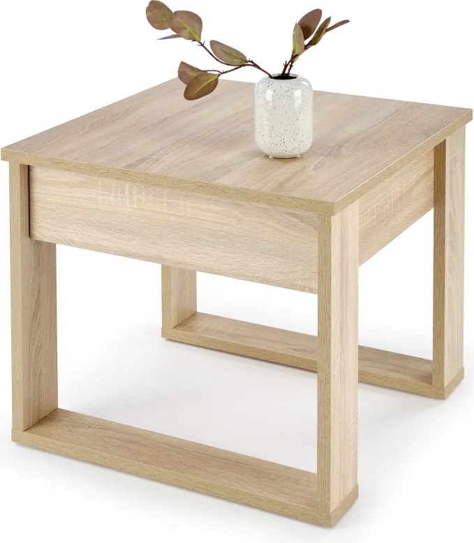 Tavolino da caffè quadrato Nea rovere sonoma – 60×60 cm