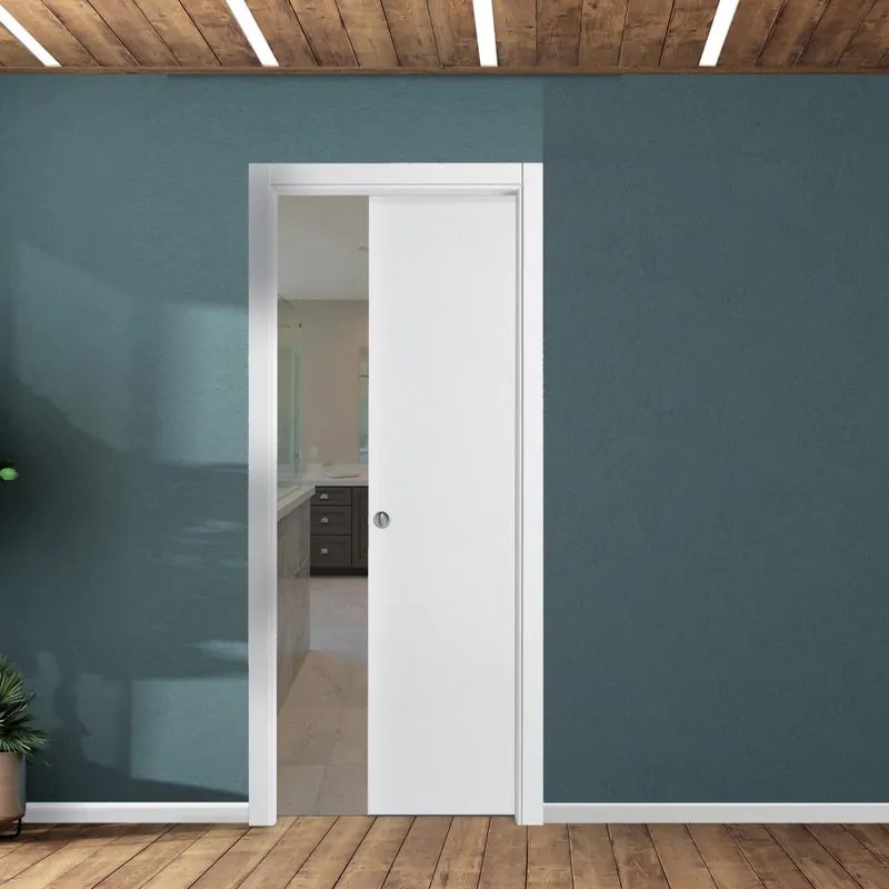 Porta scorrevole interno Vega bianco L 90 x H 210 cm