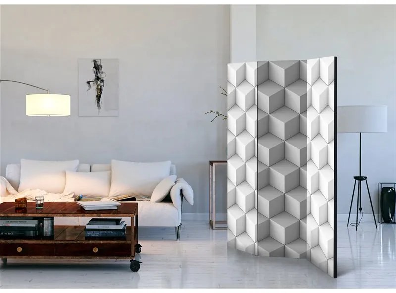 Paravento  Room divider – Cube I  Colore bianco e nero, Dimensioni e Misure 135x172