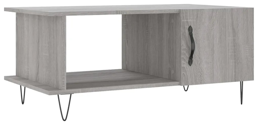 Tavolino da salotto grigio sonoma 90x50x40 cm legno multistrato