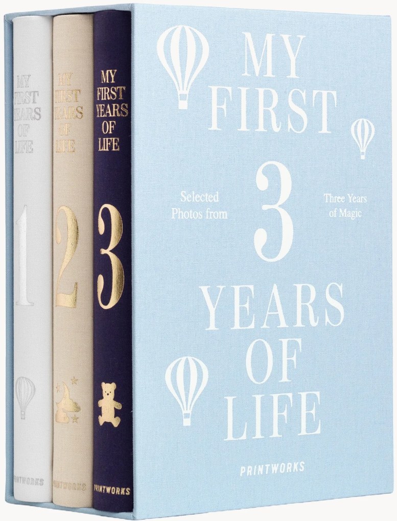 Album fotografici My First 3 Years, set da 3