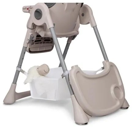 Lionelo - Sedia da pranzo per bambini ZANNA grigia