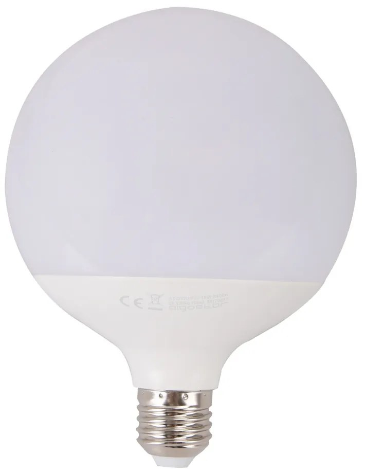 Lampadina Led E27 G120 a globo 20W Bianco caldo 3000K Aigostar