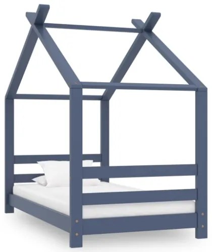 Giroletto per Bambini Grigio in Massello di Pino 70x140 cm