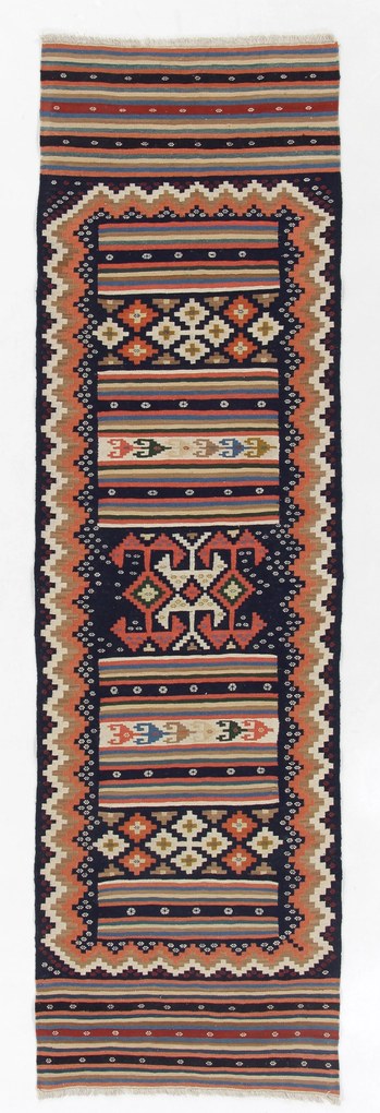 Kilim Tappeto 70x240 (Iran) Tessuto A Mano
