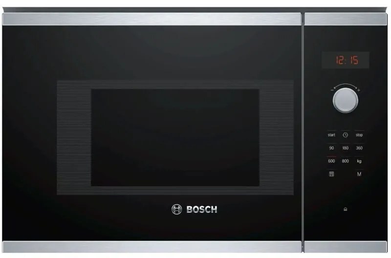 Bosch - Serie 4 BFL523MS1F Microonde da incasso 38cm Acciaio inox. Posizionamento dell'apparecchio: Da incasso, Tipo di prodotto: Solo microonde,