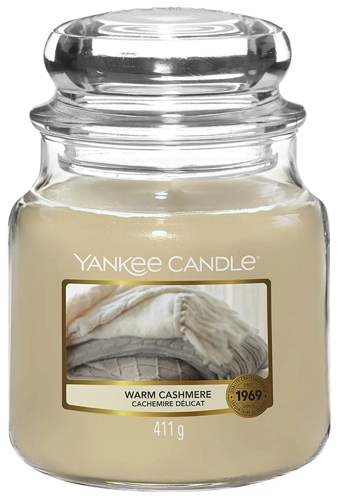 Warm Cashmere candela in giara media Yankee Candle