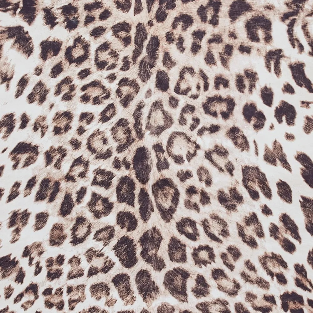 Tappeto marrone/beige 155x130 cm Faux Leopard - Think Rugs