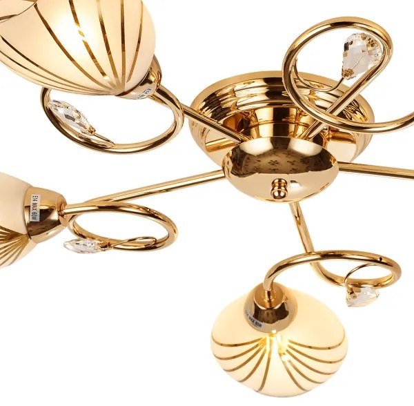 Brilagi - Lampadario a plafone MEGAPOLIS 5xE14/60W/230V oro