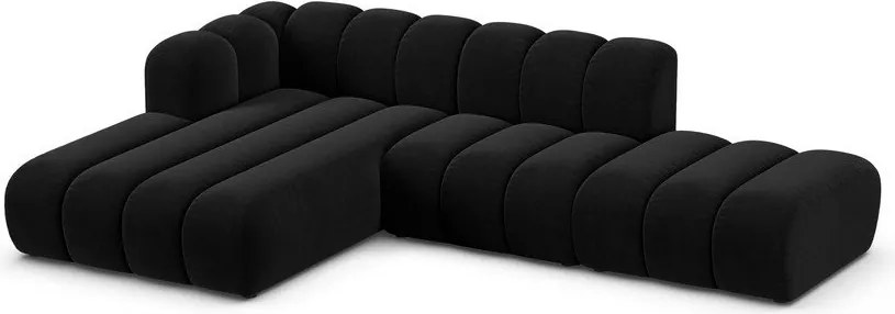 Divano angolare antracite ad angolo sinistro Lupine - Micadoni Home