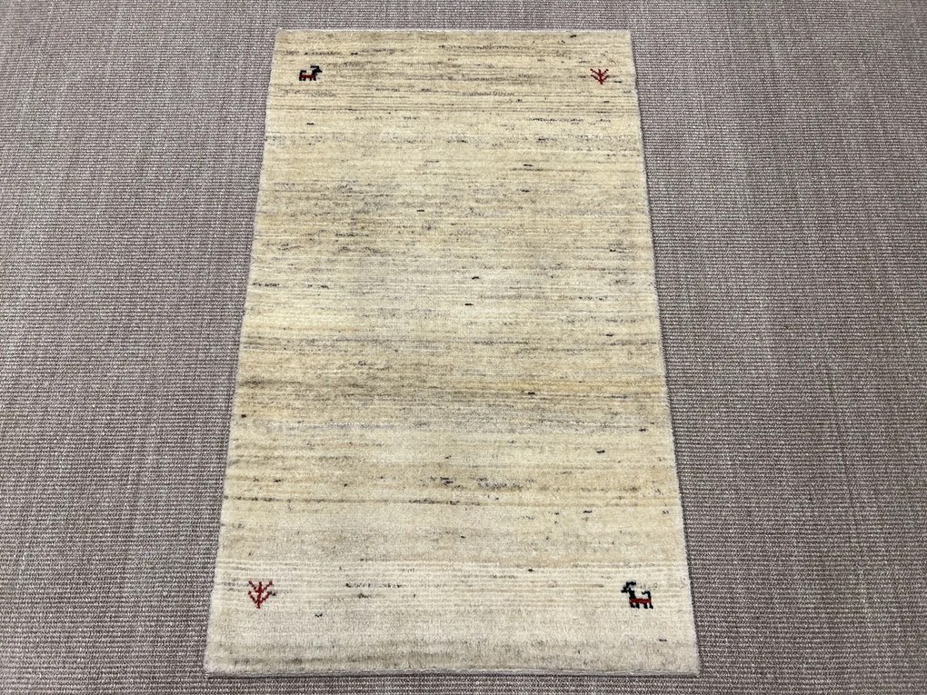 Gabbeh Tappeto persiano 130x80 Beige (Iran) Annodato A Mano
