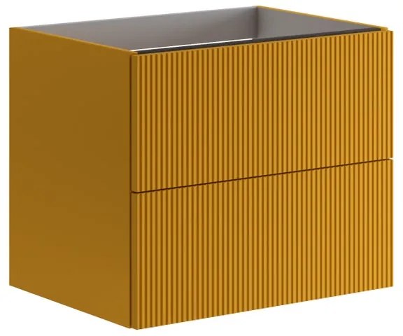 Mobile da bagno sotto lavabo Opera beige laccato opaco L 59.5 x H 50 x P 45.5 cm 2 cassetti, lavabo non incluso