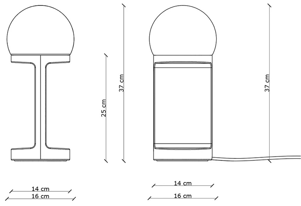 Lampada Da Tavolo Classica Habea Ceramica Blu Robot 1 Luce E14