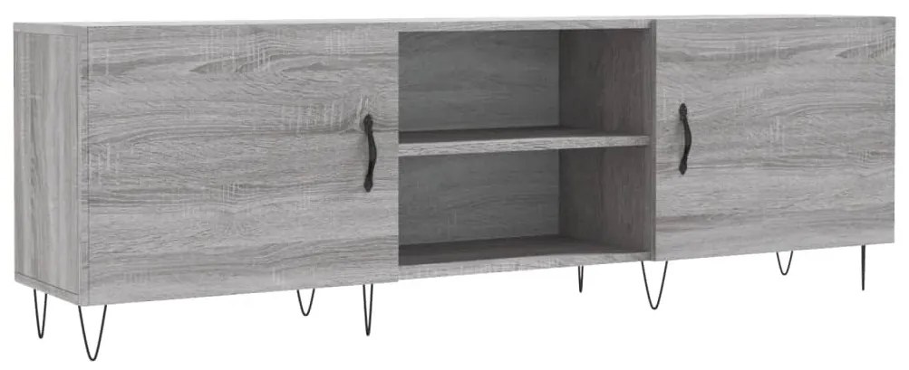 Mobile Porta TV Grigio Sonoma 150x30x50 cm in Legno Multistrato