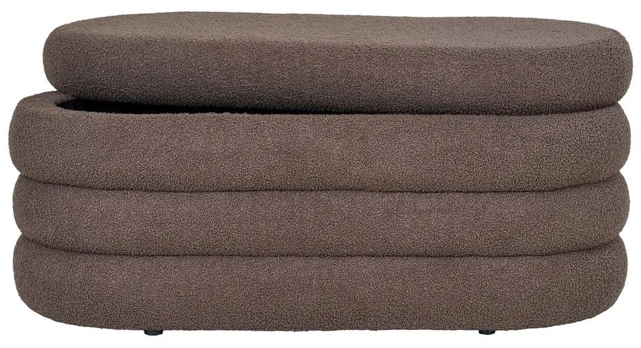 Panca marrone in tessuto bouclé Dartford - House Nordic