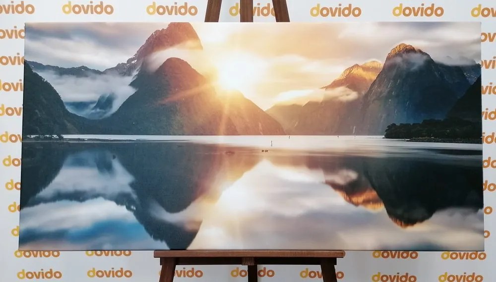 Stampa su tela – Milford Sound all'alba