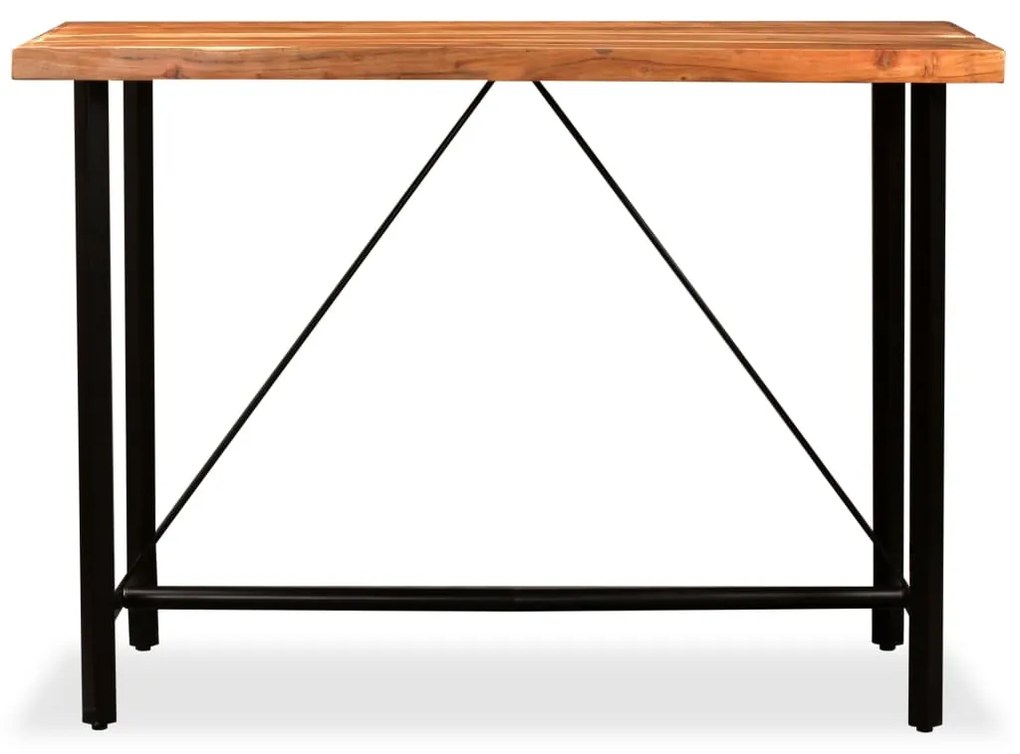 Tavolino da bar in legno massello di acacia 150x70x107 cm