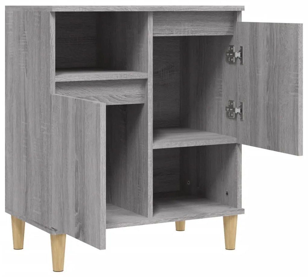 Credenza Grigio Sonoma 60x35x70 cm in Legno Multistrato