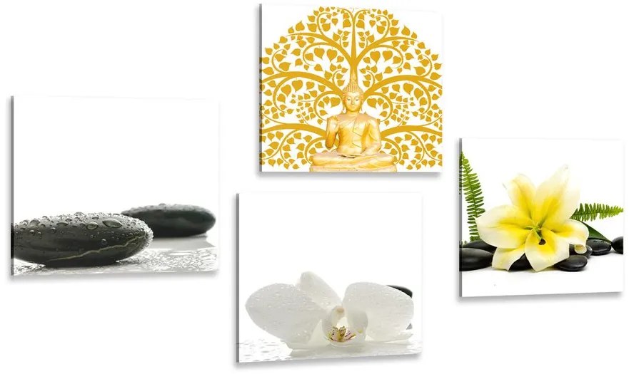 Set di quadri – Natura morta Feng Shui delicata