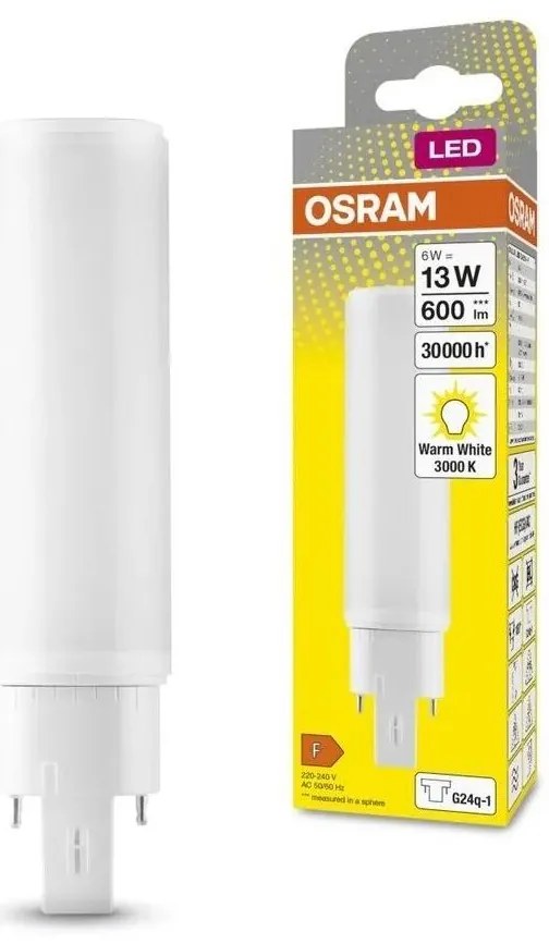Lampadina LED G24q-1/6W/230V 3000K - Osram