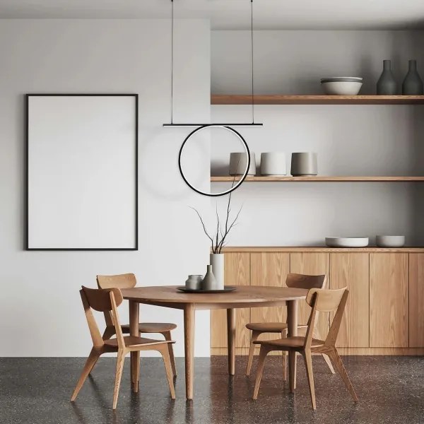 Lampadario a sospensione su cavo ODETTA LED/30W/230V 4000K nero