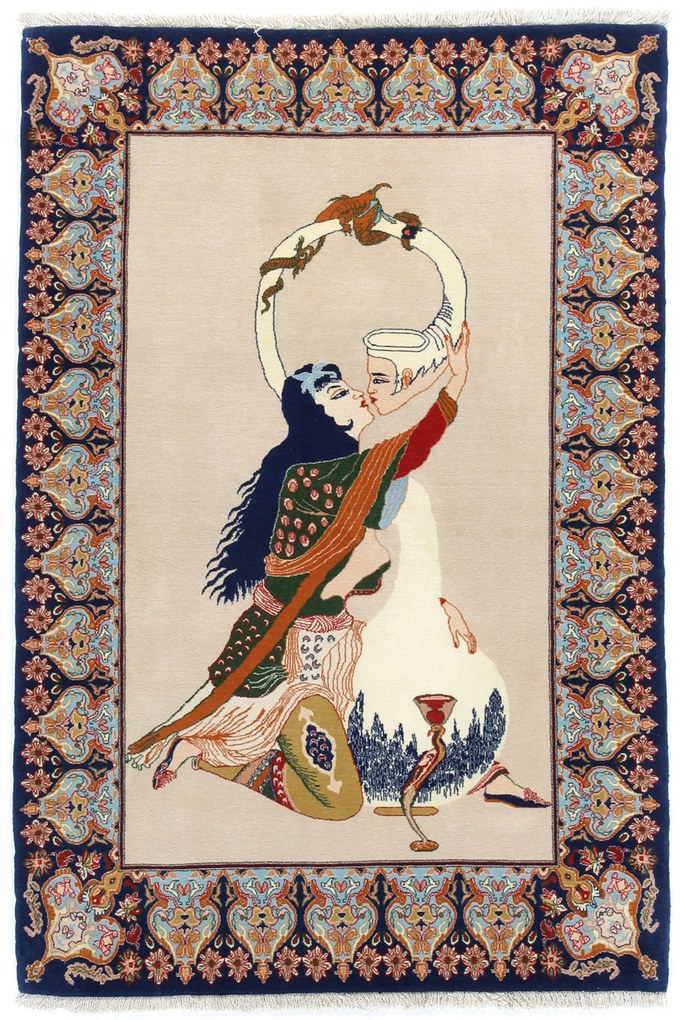 Isfahan Tappeto persiano 130 x 80 (Iran) Annodato A Mano