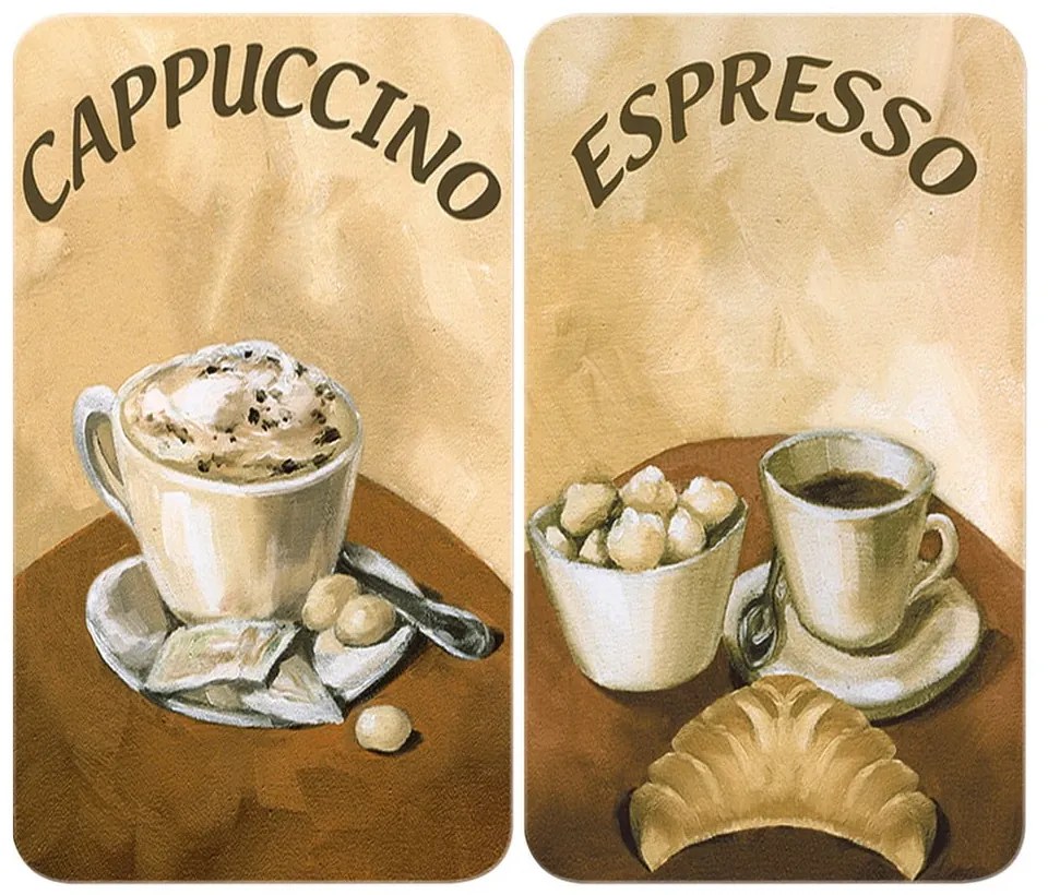 Set di 2 coperchi in vetro per fornelli Coffee - Wenko