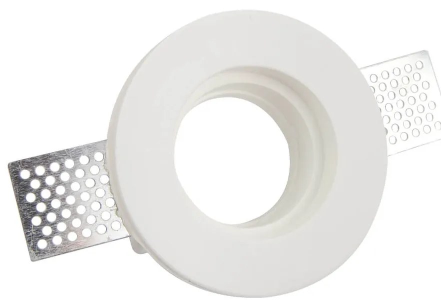 Portafaretto GU10 e MR16 in Gesso Pitturabile Tondo Ø100 mm