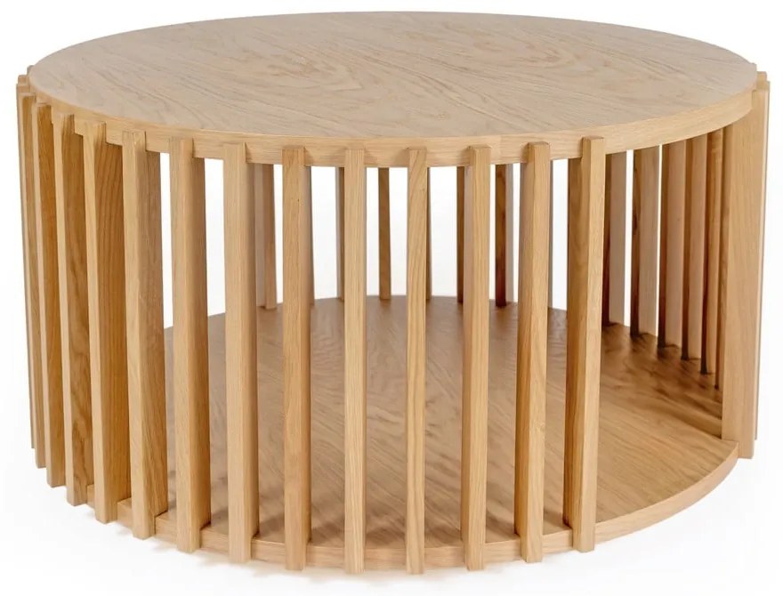 Tavolino in rovere , ø 83 cm Drum - Woodman