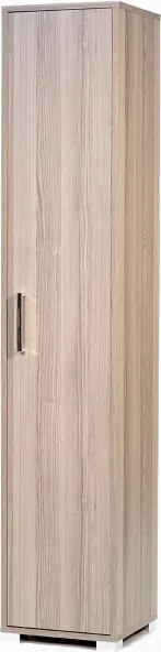 Scarpiera in legno nobilitato 1 anta ripiani interni 37x189h cm Larice Grigio
