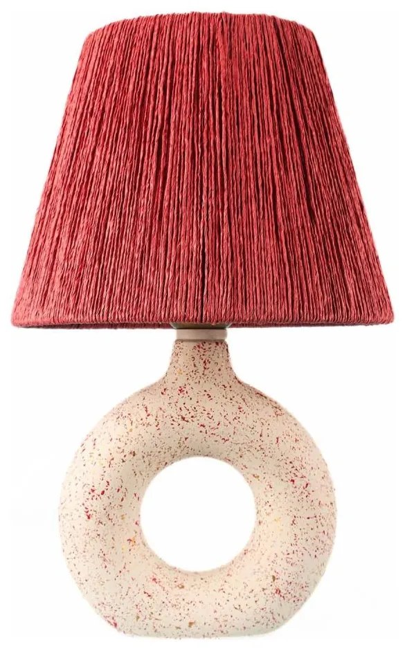 Lampada da tavolo 1xE27/40W/230V bianco/rosso