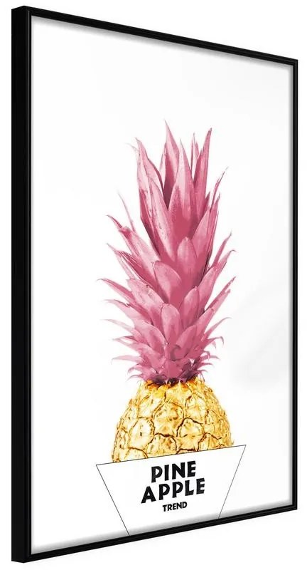 Poster  Trendy Pineapple  Cornice Quadri Cornice nera, Larghezza x Altezza Home decor 40x60