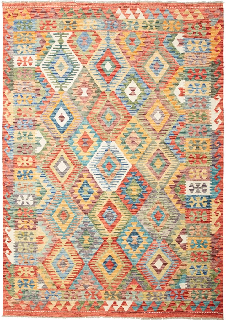 Kilim Tappeto 170x240 (Pakistan) Tessuto A Mano