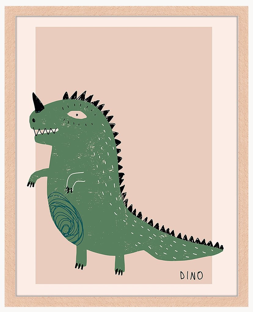 Stampa digitale incorniciata Dino