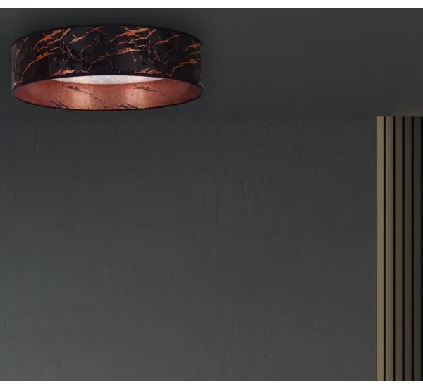 Brilagi - Plafoniera LED VELVET STAR LED/24W/230V d. 40 cm  nero/rame