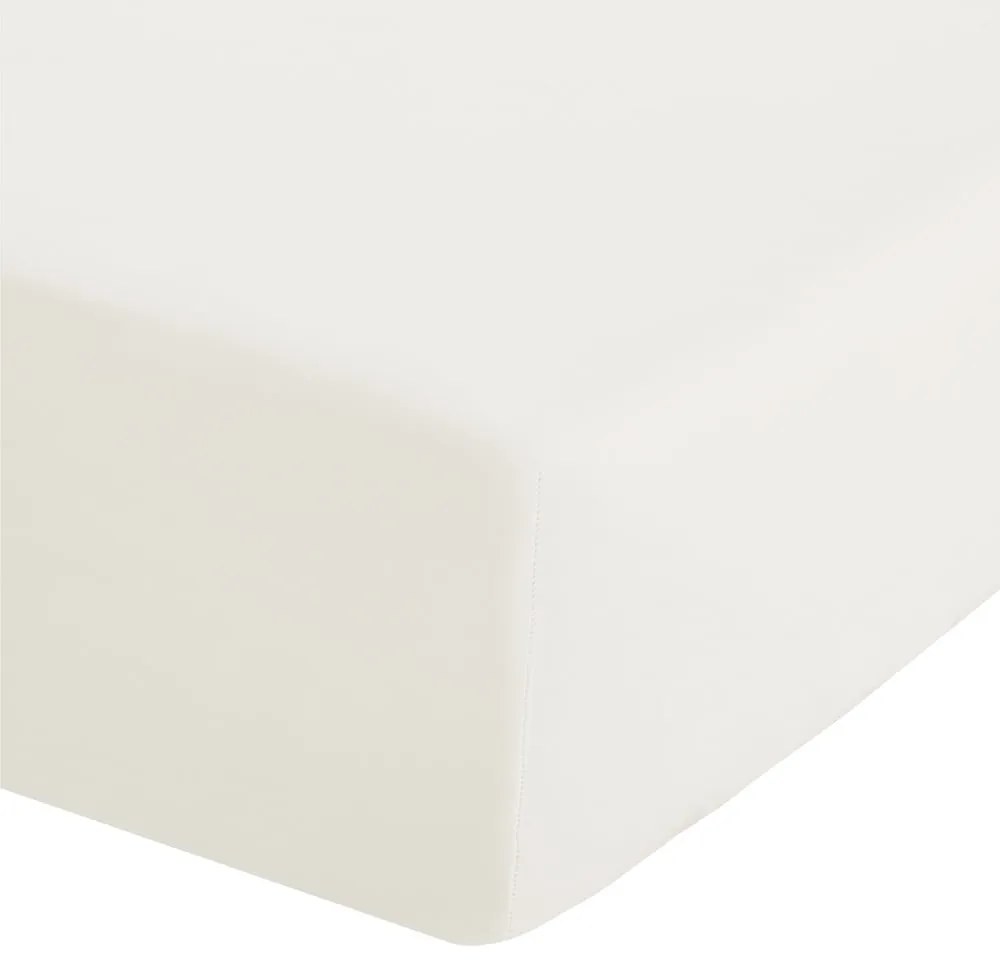 Lenzuolo con angoli color crema in percalle 90x190 cm Easy Iron Percale – Catherine Lansfield