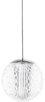 Lampadario Sospensione Contemporanea Diamond Metallo Cromo Led 6,5W 3000K Ip20