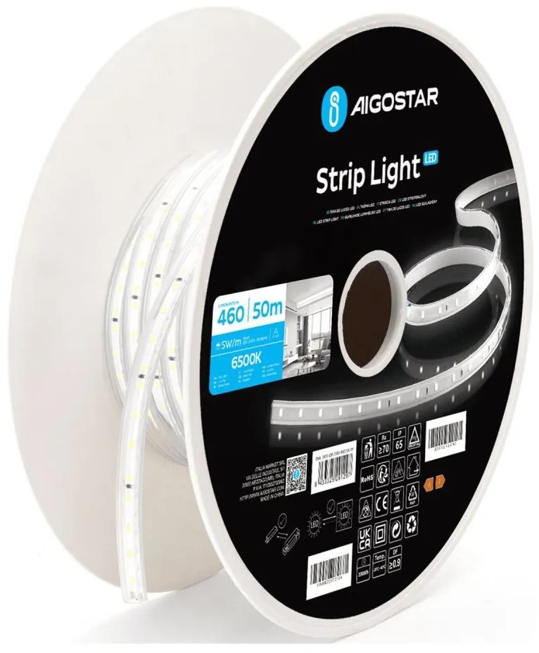 Aigostar - Striscia LED LED/250W/230V 50m 6500K IP65