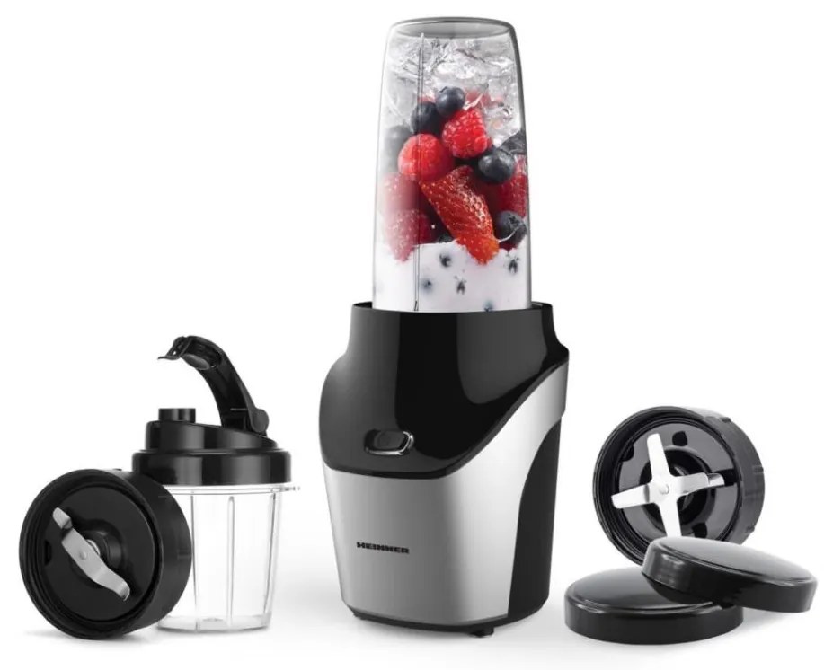Heinner HSB-T1000SS - Frullatore Nutri Smoothie 1000W/230V cromo opaco/nero