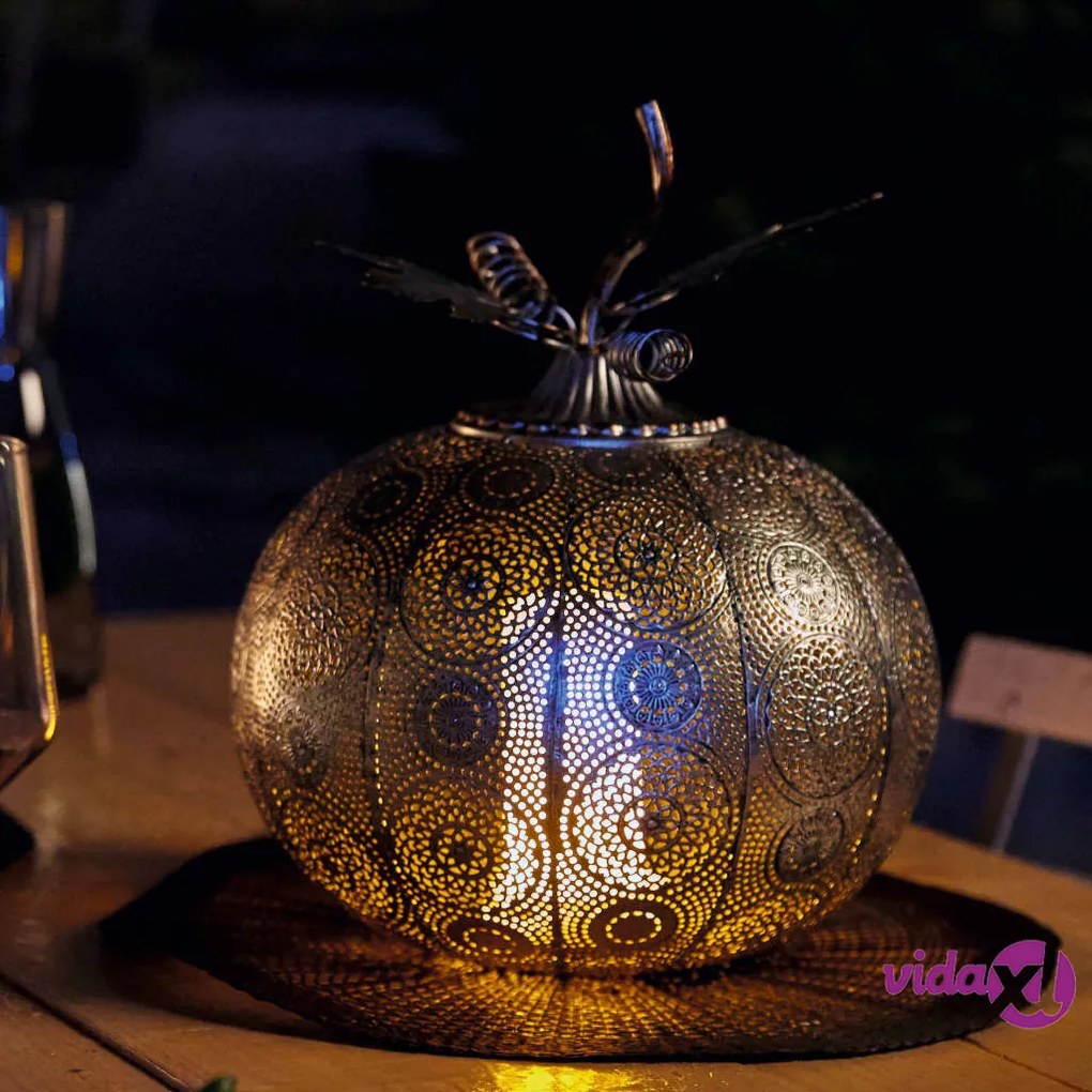 Luxform Lampada da Esterno a LED a Batteria Pumpkin Argento Anticato