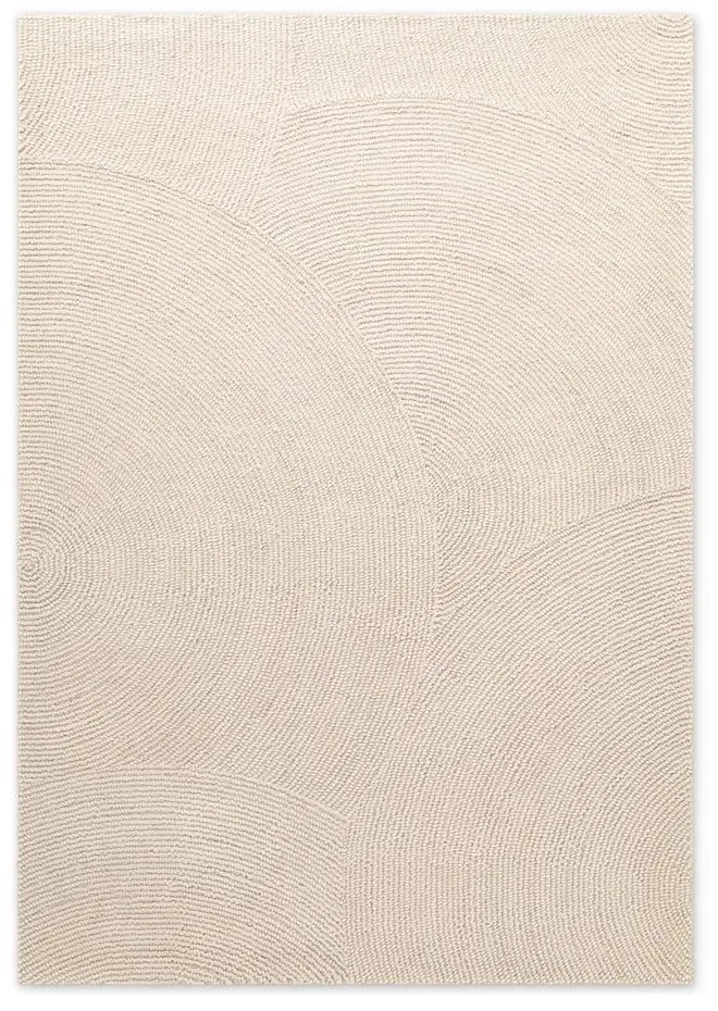 Tappeto colore naturale chiaro in lana tessuto a mano 120x180 cm Eleni Natural White – Hanse Home