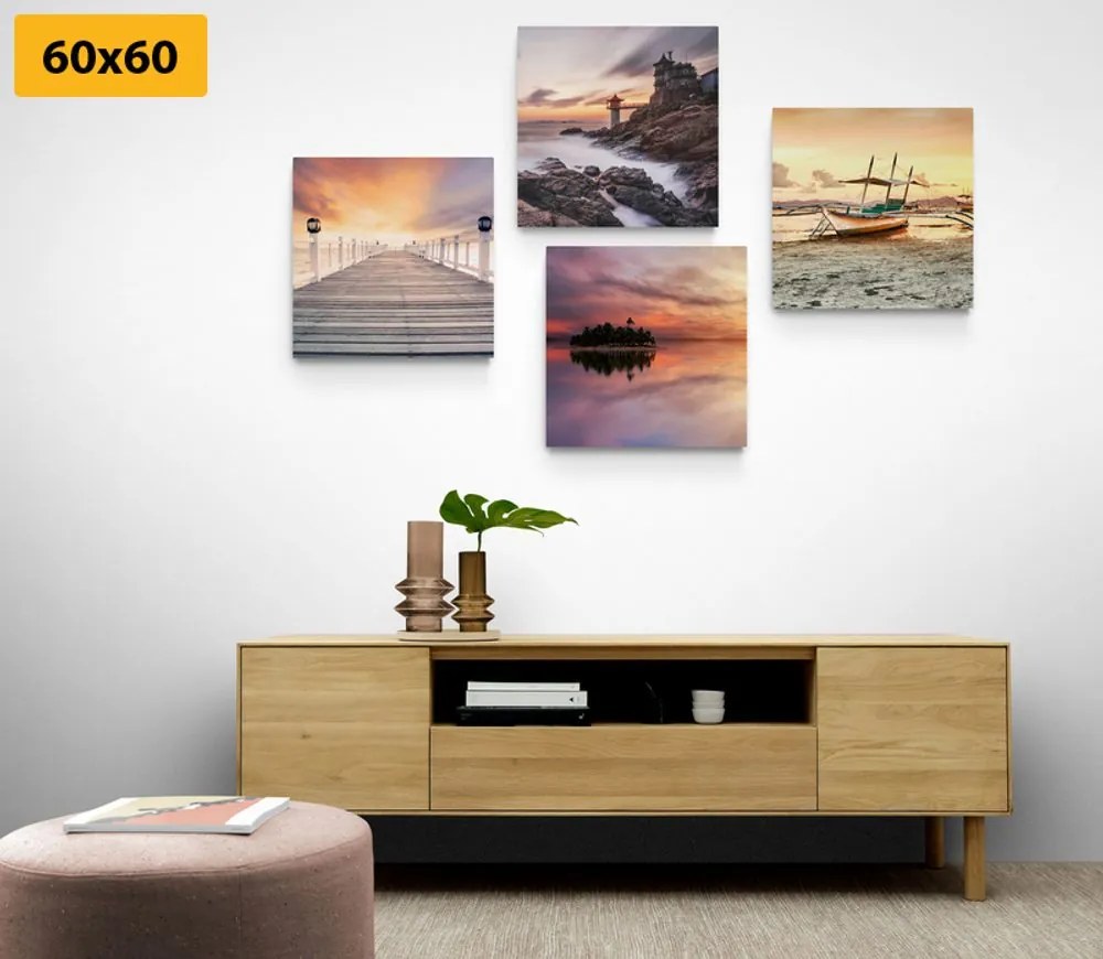 Set di quadri – Paradiso in terra