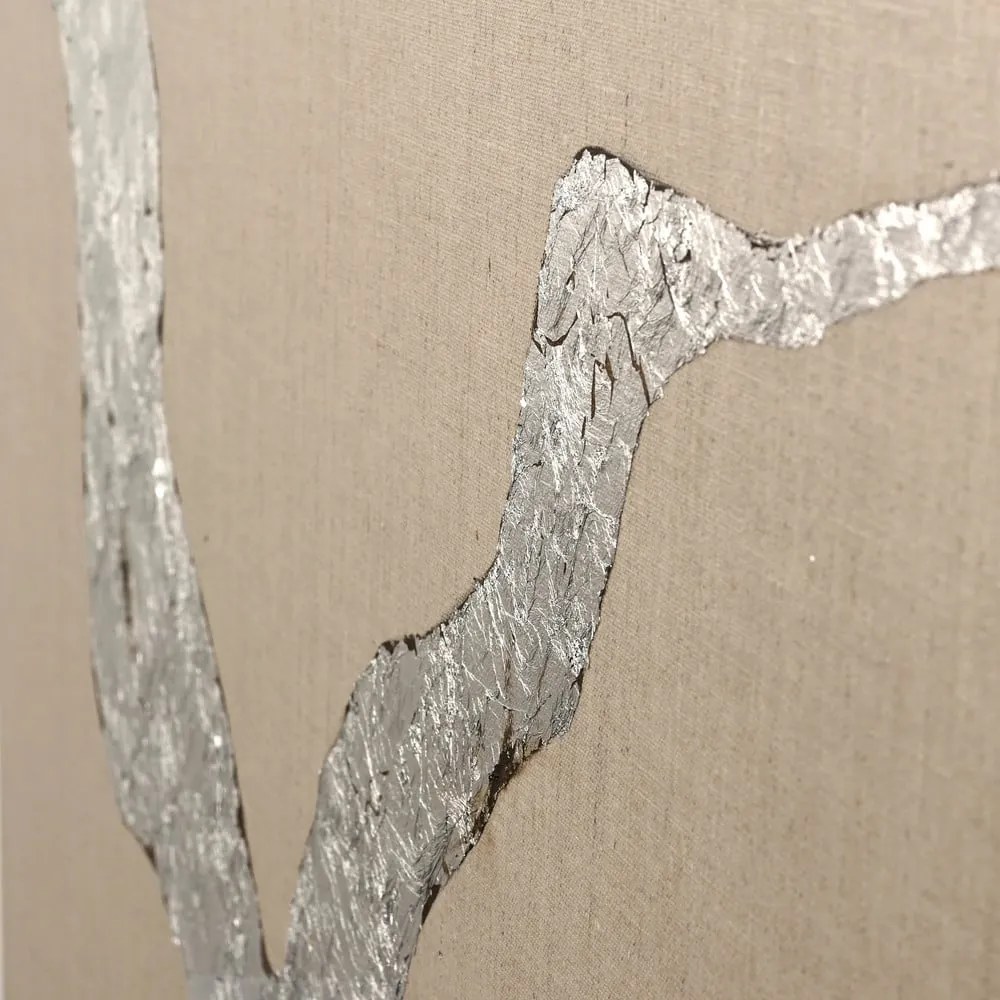 Quadro dipinto a mano 90x120 cm Wild Horizon Silver - Malerifabrikken