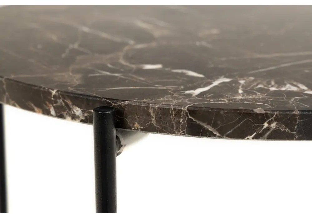 Tavolino rotondo con piano in marmo ø 42 cm Avila – Actona