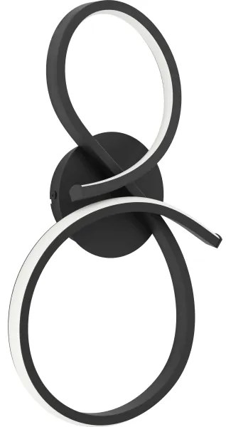 Eglo 901268 - Applique a LED SERPINS LED/11,4W/230V 3000K nero
