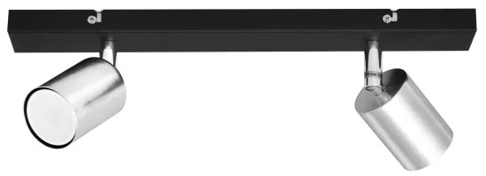 Faretto LED TUNE 2xGU10/4,8W/230V cromo opaco/nero