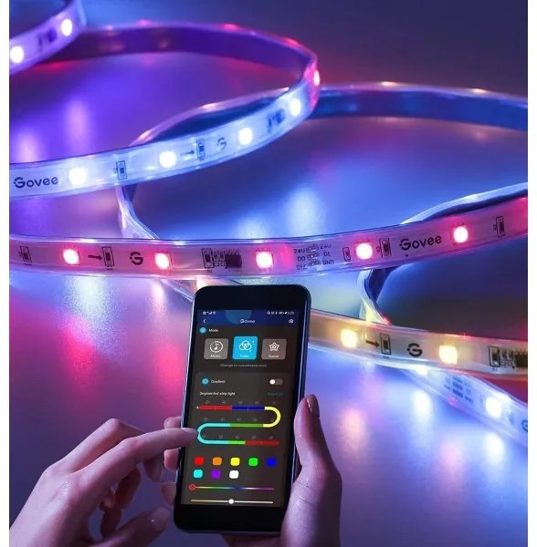 Govee - Striscia LED per esterni Pro SMART RGBICWW 10m Wi-Fi IP65