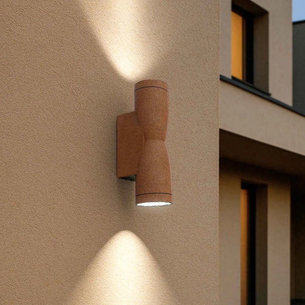 Applique Conica a Clessidra Bidirezionale IP65 GU10 - Corten