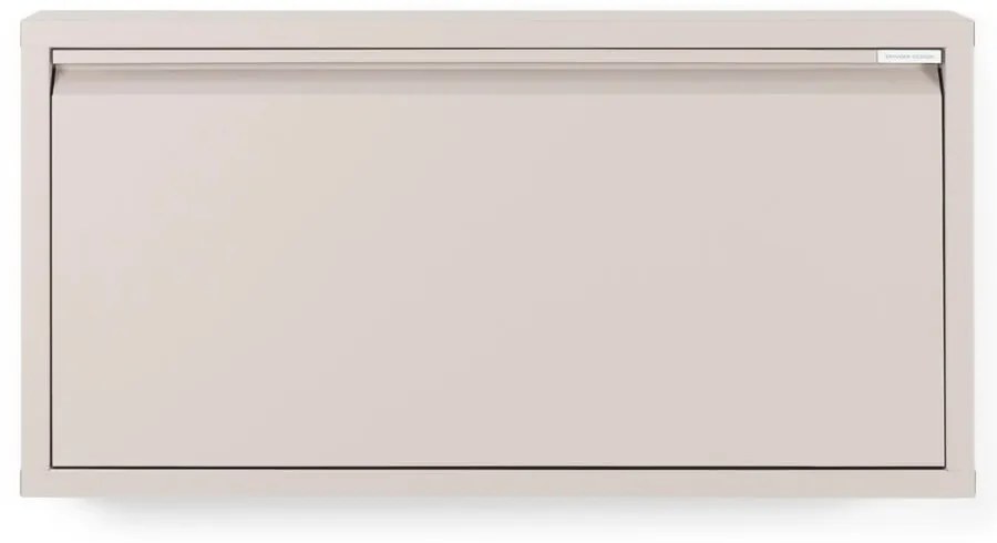 Scarpiera in metallo grigio-beige Billy - Spinder Design